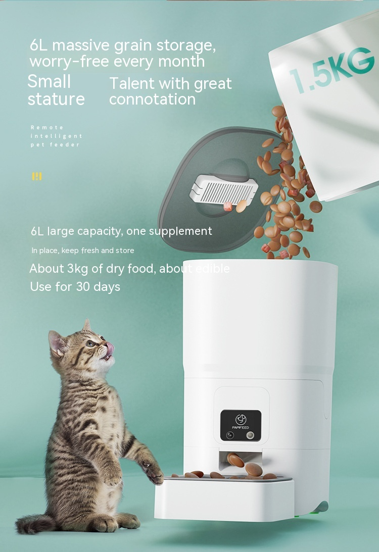 6L Automatic Pet Feeder | Smart Food Dispenser